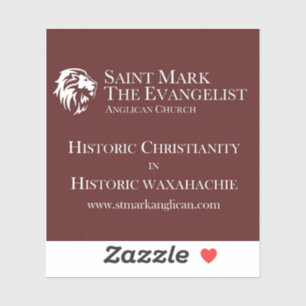 St. Mark the Evangelist Anglican vinyl sticker