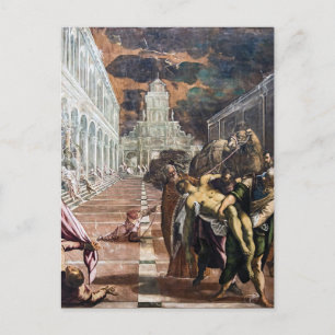 St Mark's Body Brought to Venice by Jacopo Tintore Postcard