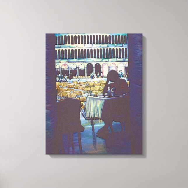 St. Mark's Silhouette, Venice Canvas Print (Front)