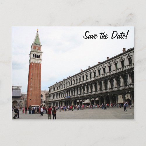 St Marks Square in Venice Italy Announcement Postcard