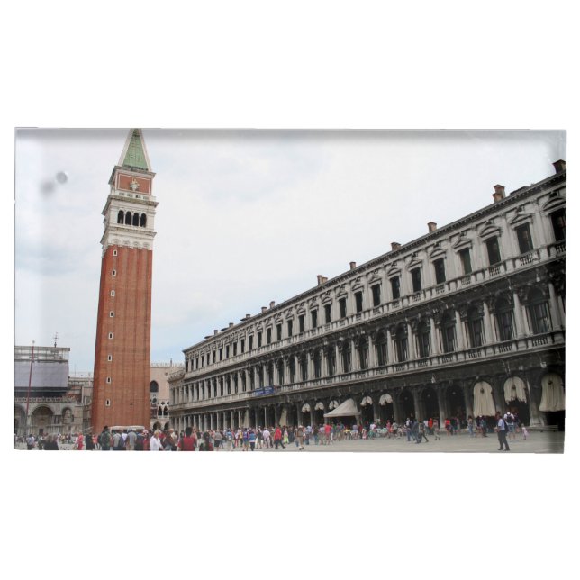 St Mark's Square in Venice, Italy Table Number Holder (Front)