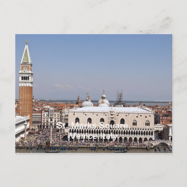 St. Marks Square, Venice Italy Postcard (Front)