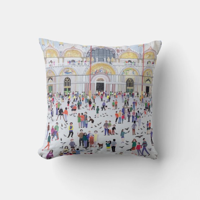 St. Mark's Venice 1994 Throw Pillow (Front)