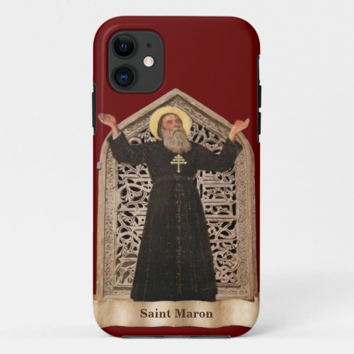 St Maron Patron of the Maronite Catholic Church  iPhone 11 Case