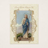 St. Martha 9 week Novena HOLY CARD (Front)