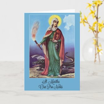 St. Martha Novena Prayer Card | Zazzle