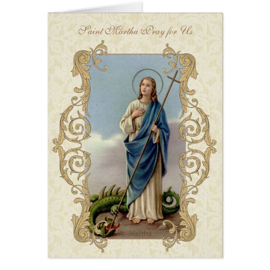 St. Martha Novena Prayer Cards (Front)