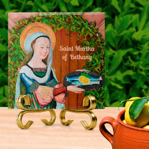 St. Martha of Bethany in Her Kitchen (Detail) Ceramic Tile