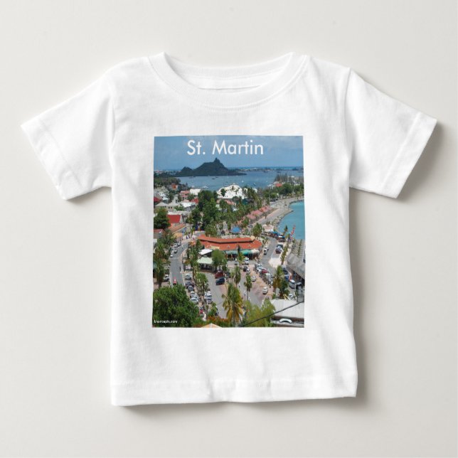 St. Martin and Marigot Bay Photo Baby T-Shirt (Front)