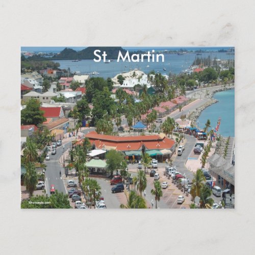 St Martin and Marigot Bay Photo Postcard