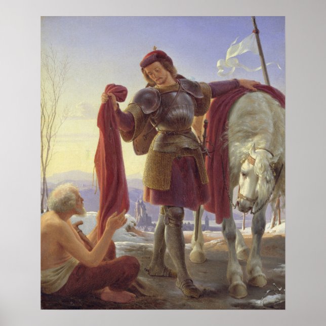 St. Martin and the Beggar, 1836 Poster (Front)