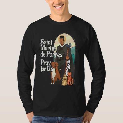 St Martin De Porres African American Black Saints  T_Shirt