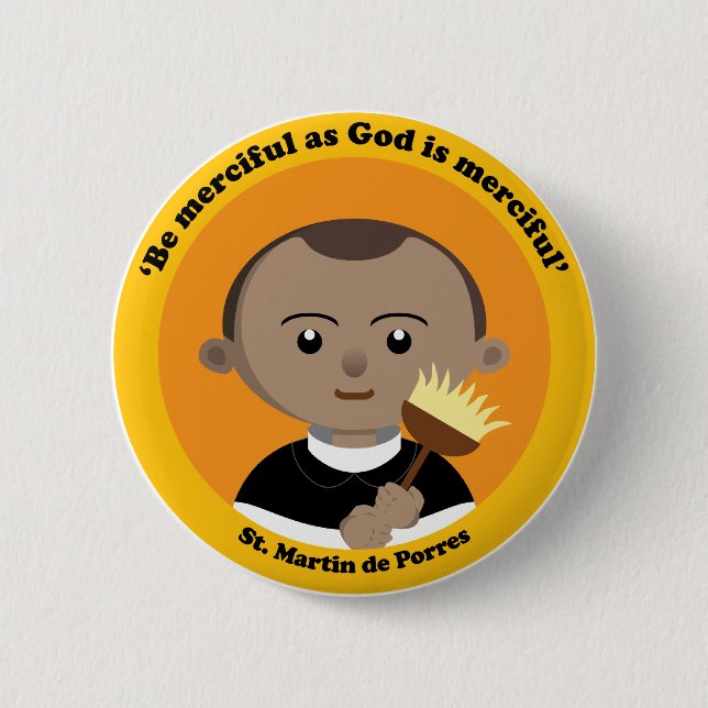 St. Martin de Porres Button (Front)
