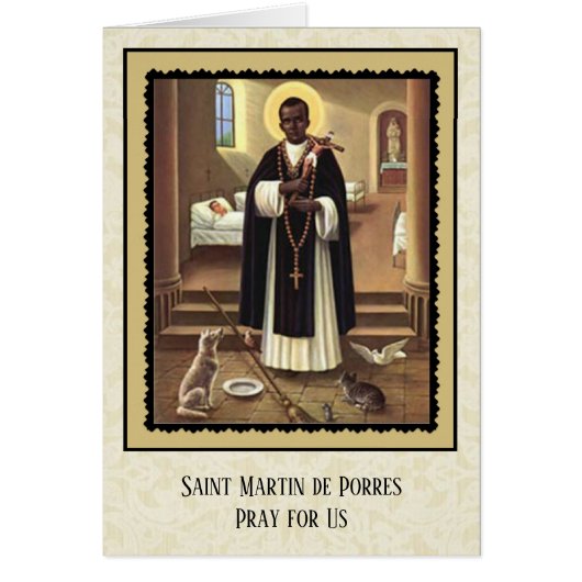 St. Martin de Porres Catholic Priest Cards (Front)