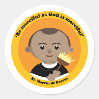 St. Martin de Porres Classic Round Sticker