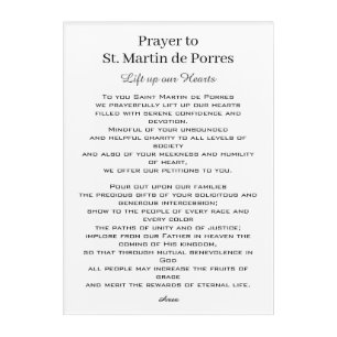 St. Martin de Porres Prayer Racial Harmony Acrylic Print