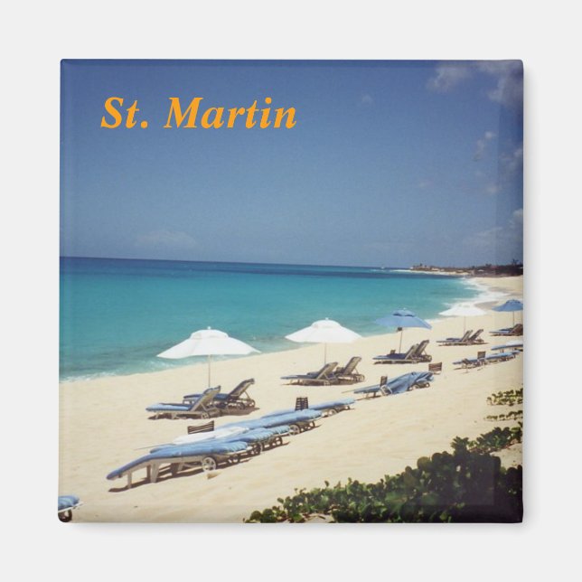 st. martin fridge magnet (Front)