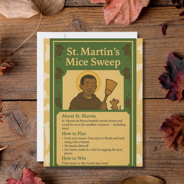 St. Martin Mice Sweep Saint Game Sign (Creator Uploaded)