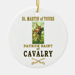 ST MARTIN OF TOURS CERAMIC ORNAMENT