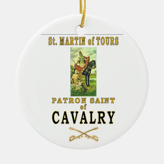 ST MARTIN OF TOURS CERAMIC ORNAMENT (Front)