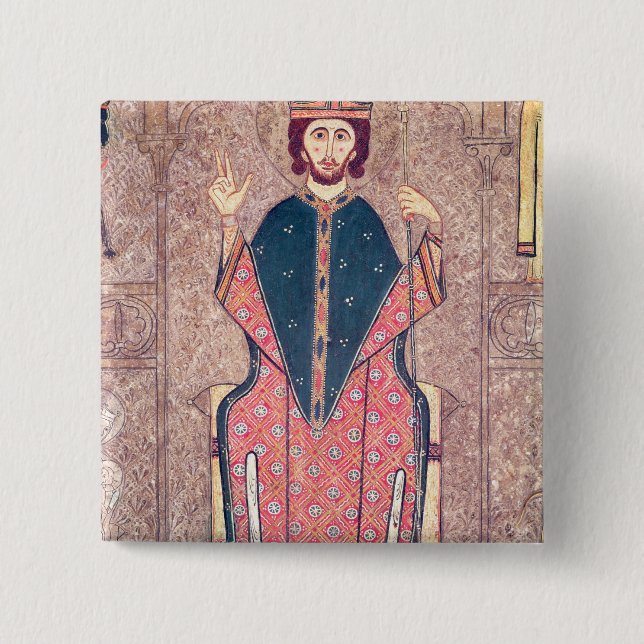 St. Martin of Tours, detail from an altar Pinback Button (Front)