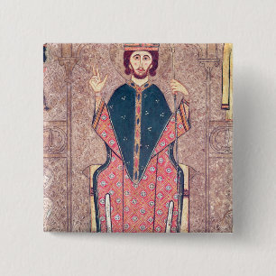 St. Martin of Tours, detail from an altar Pinback Button
