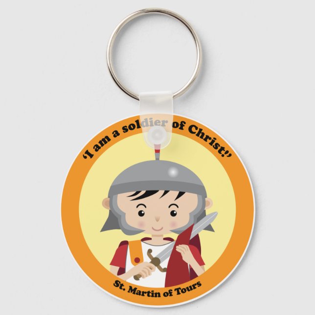 St. Martin of Tours Keychain (Front)