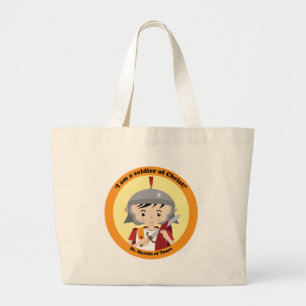 St. Martin of Tours Large Tote Bag