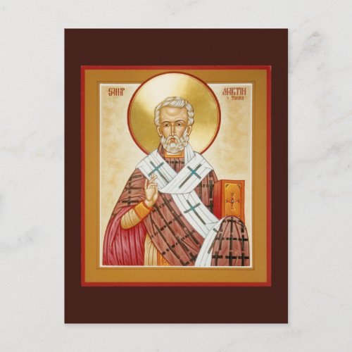 St Martin of Tours Prayer Card