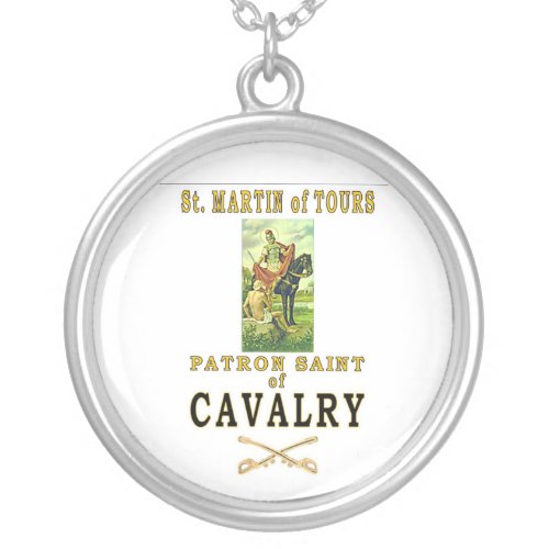 ST MARTIN OF TOURS SILVER PLATED NECKLACE