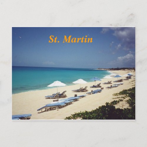 St Martin postcard