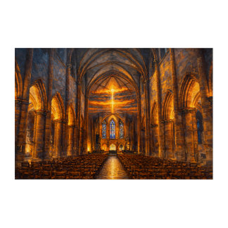 St. Martin’s Sanctuary: The Golden Vortex of Colma Acrylic Print