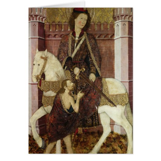 St. Martin Sharing his Coat Cards (Front)