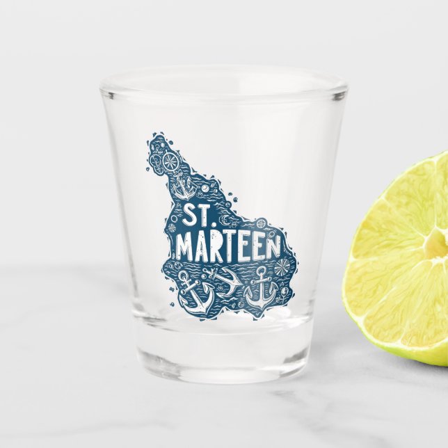ST.MARTIN SHOT GLASS (Front)