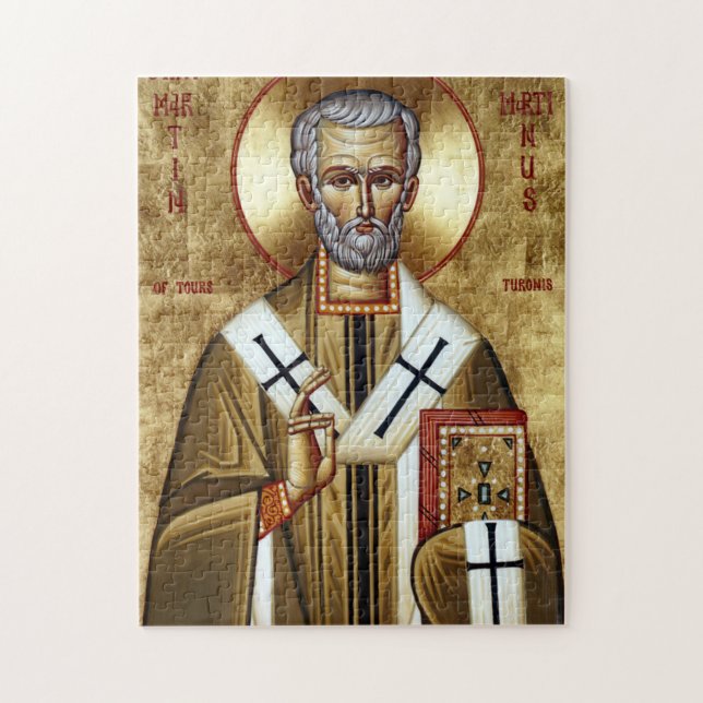 St. Martin the Merciful Orthodox Christian Icon Jigsaw Puzzle (Vertical)