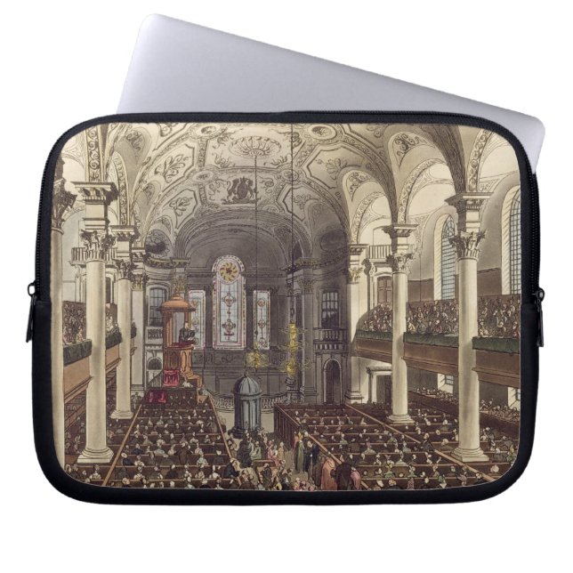 St Martins in the Fields, from 'Ackermann's Microc Laptop Sleeve (Front)
