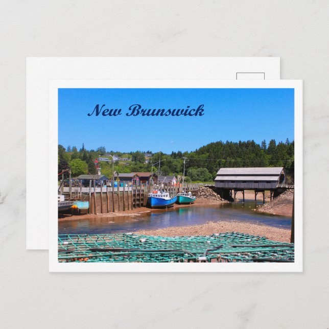 ST MARTINS NEW BRUNSWICK POSTCARD (Front/Back)