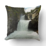 St. Mary Falls at Glacier National Park Throw Pillow