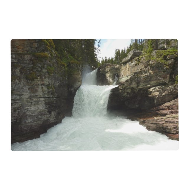 St. Mary Falls I at Glacier National Park Placemat (Front)