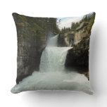 St. Mary Falls I at Glacier National Park Throw Pillow