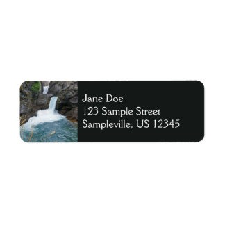 St. Mary Falls II at Glacier National Park Label