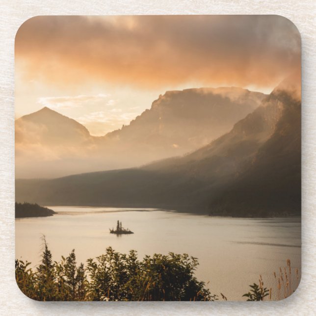 St. Mary Lake | Glacier National Park, Montana Drink Coaster (Front)