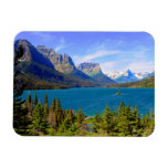 St. Mary Lake,  Glacier National Park,  Montana Magnet at Zazzle