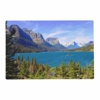 St. Mary Lake   Glacier National Park   Montana Placemat by usmountains at Zazzle