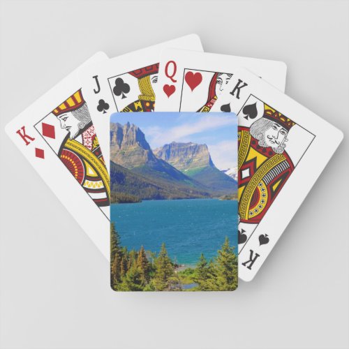 St Mary Lake  Glacier National Park  Montana Playing Cards