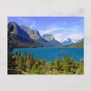 St. Mary Lake   Glacier National Park   Montana Postcard by usmountains at Zazzle