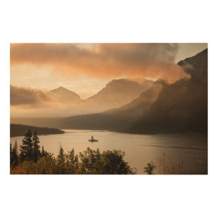 St. Mary Lake Glacier National Park, Montana Wood Wall Art