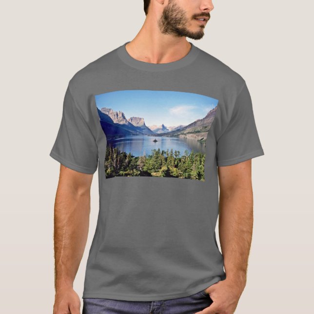St. Mary Lake - Glacier National Park T-Shirt (Front)