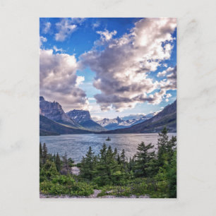 St. Mary Lake Sunset Postcard