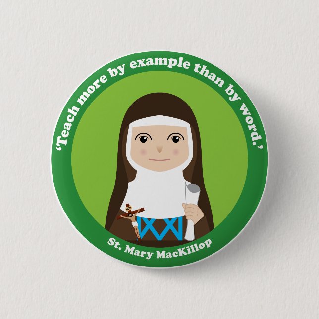 St. Mary MacKillop Pinback Button (Front)